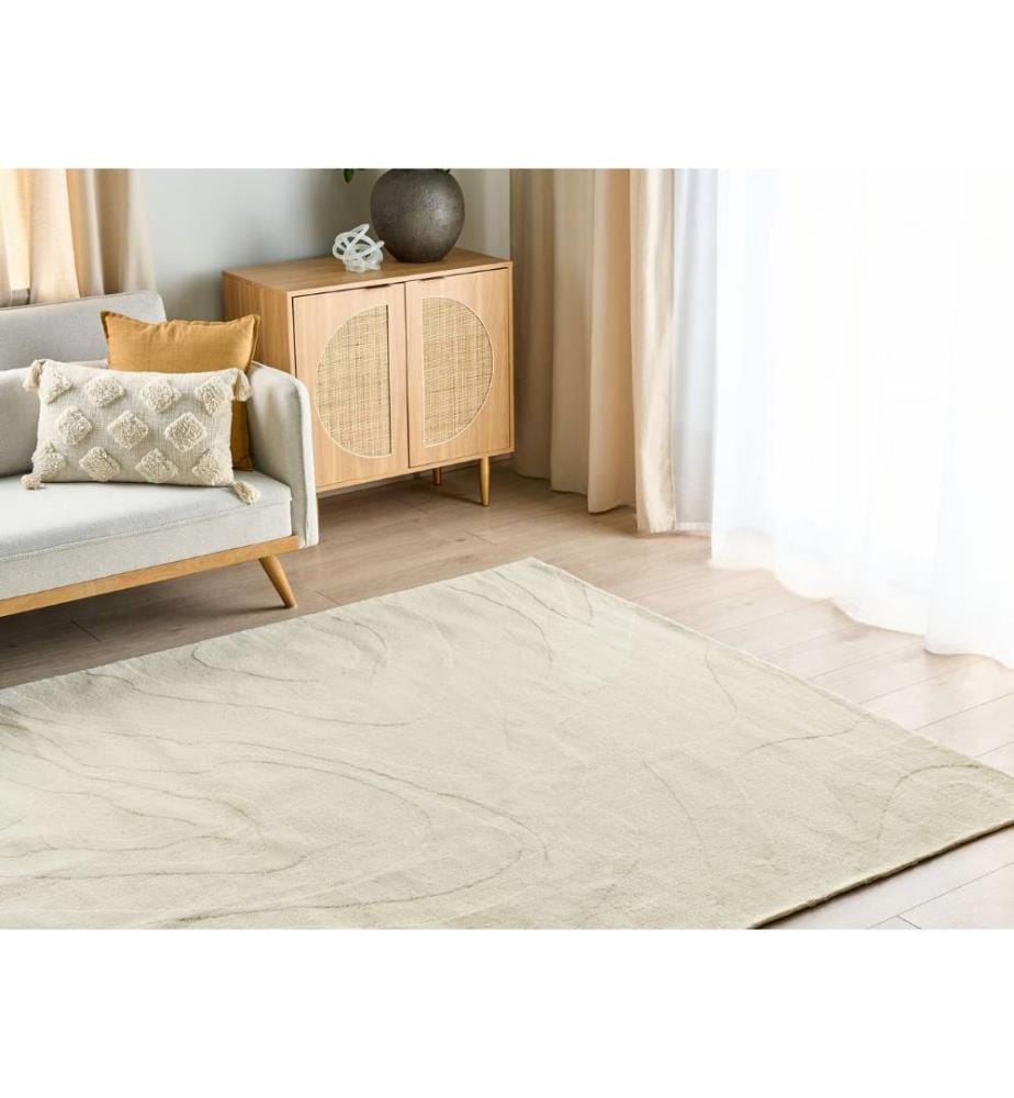 Tapis SASNAK Beige 200 x 300 cm Laine
