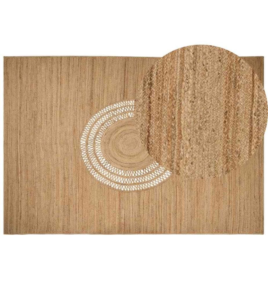 Teppich BOGAZOREN Beige 160 x 230 cm Jute
