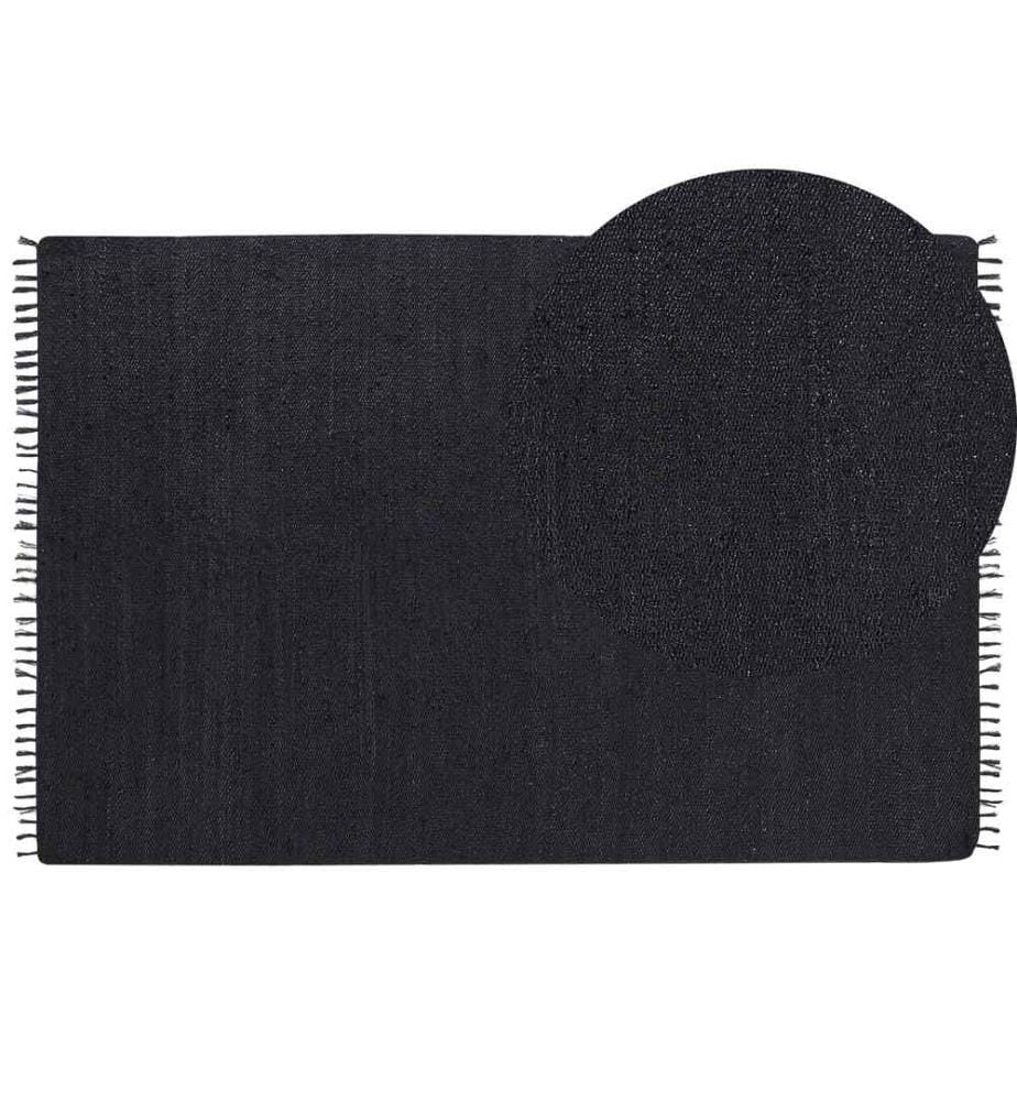 Teppich SINANKOY Schwarz 200 x 300 cm Jute