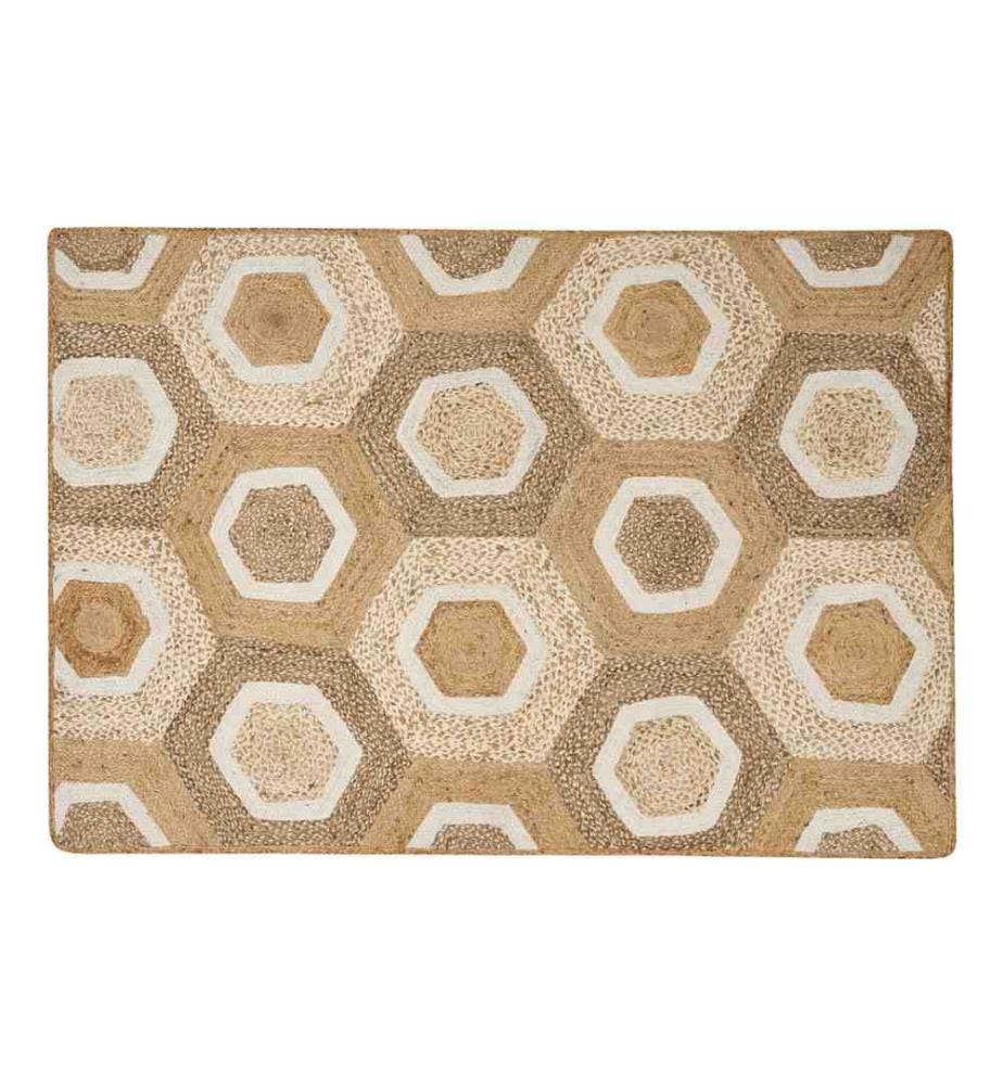 Teppich BASOREN Beige 160 x 230 cm Jute