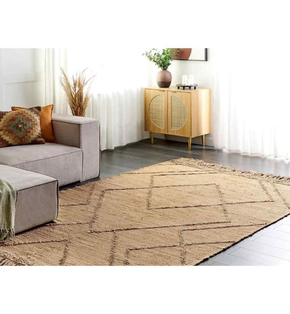 Teppich HANDERE Beige 200 x 300 cm Jute