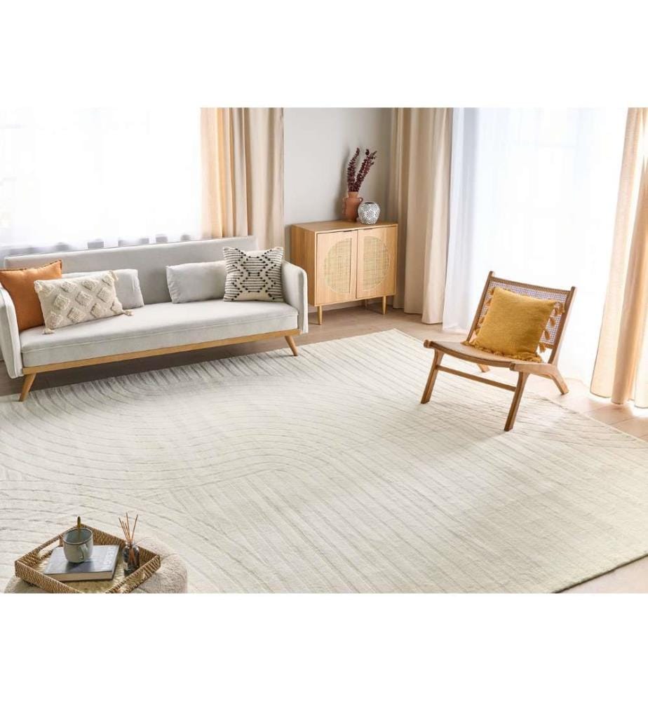 Teppich DAGARI Beige 300 x 400 cm Wolle