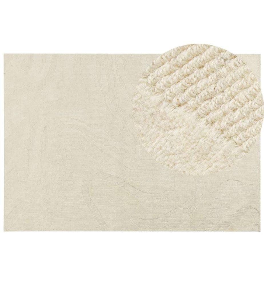 Tapis SASNAK Beige 160 x 230 cm Laine