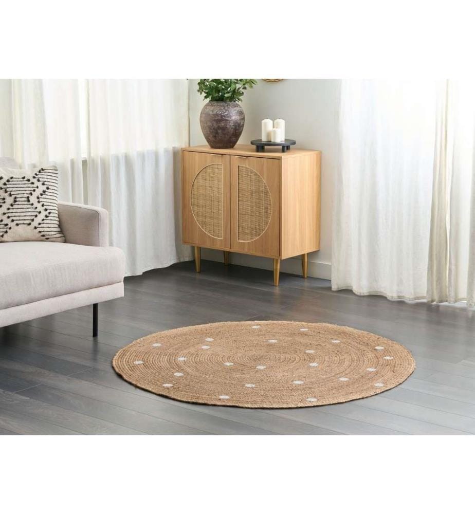 Tapis KHARRA Beige ø 140 cm Jute