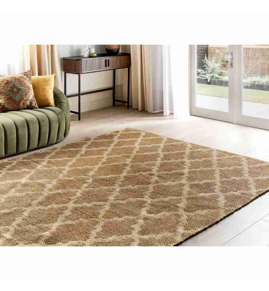 Teppich MERMER Beige 200 x 300 cm Jute
