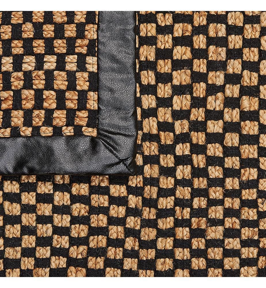 Teppich GERCE Schwarz 140 x 200 cm Jute