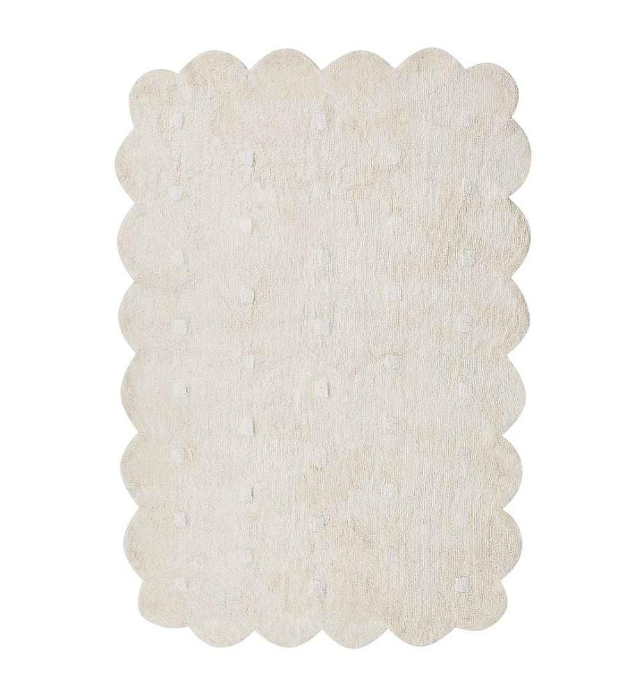 Tapis enfant SAREKI Beige 140 x 200 cm Coton