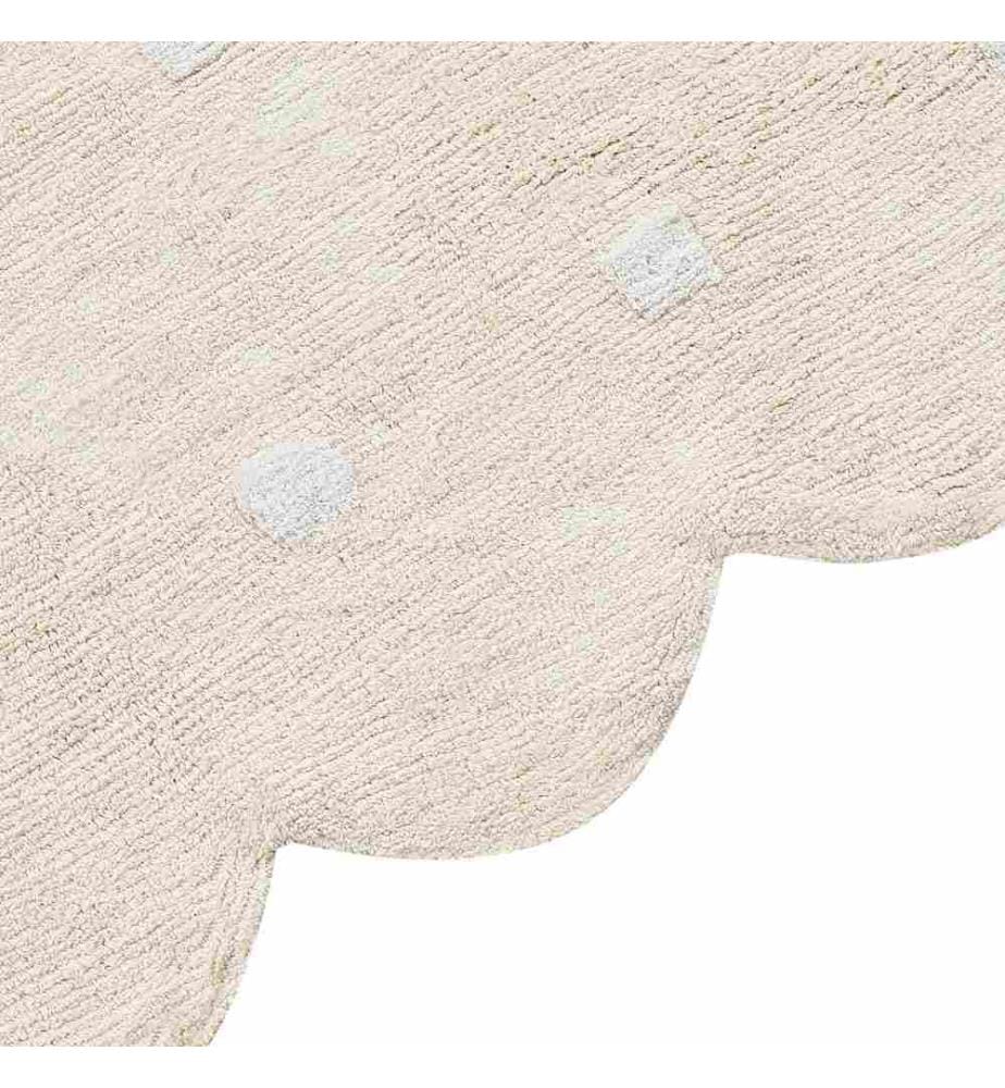 Tapis enfant SAREKI Beige 140 x 200 cm Coton