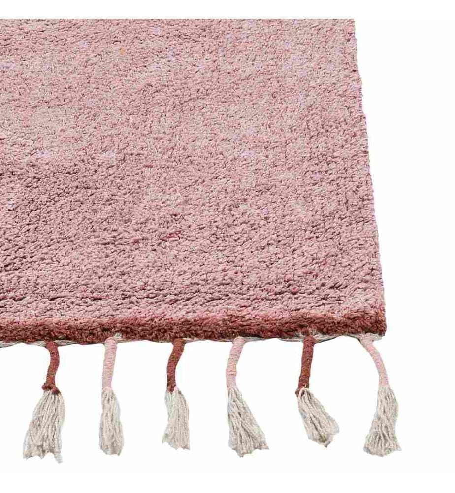 Kinderteppich CAPARLI Rosa 140 x 200 cm Baumwolle