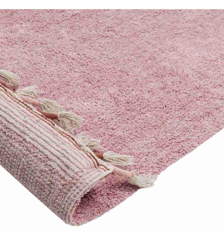 Kinderteppich CAPARLI Rosa 140 x 200 cm Baumwolle