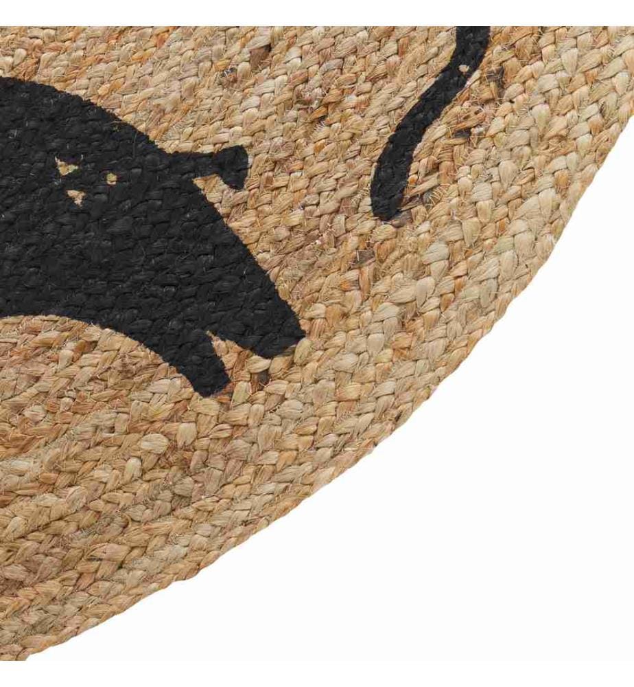 Kinderteppich EARTH Beige ø 120 cm Jute