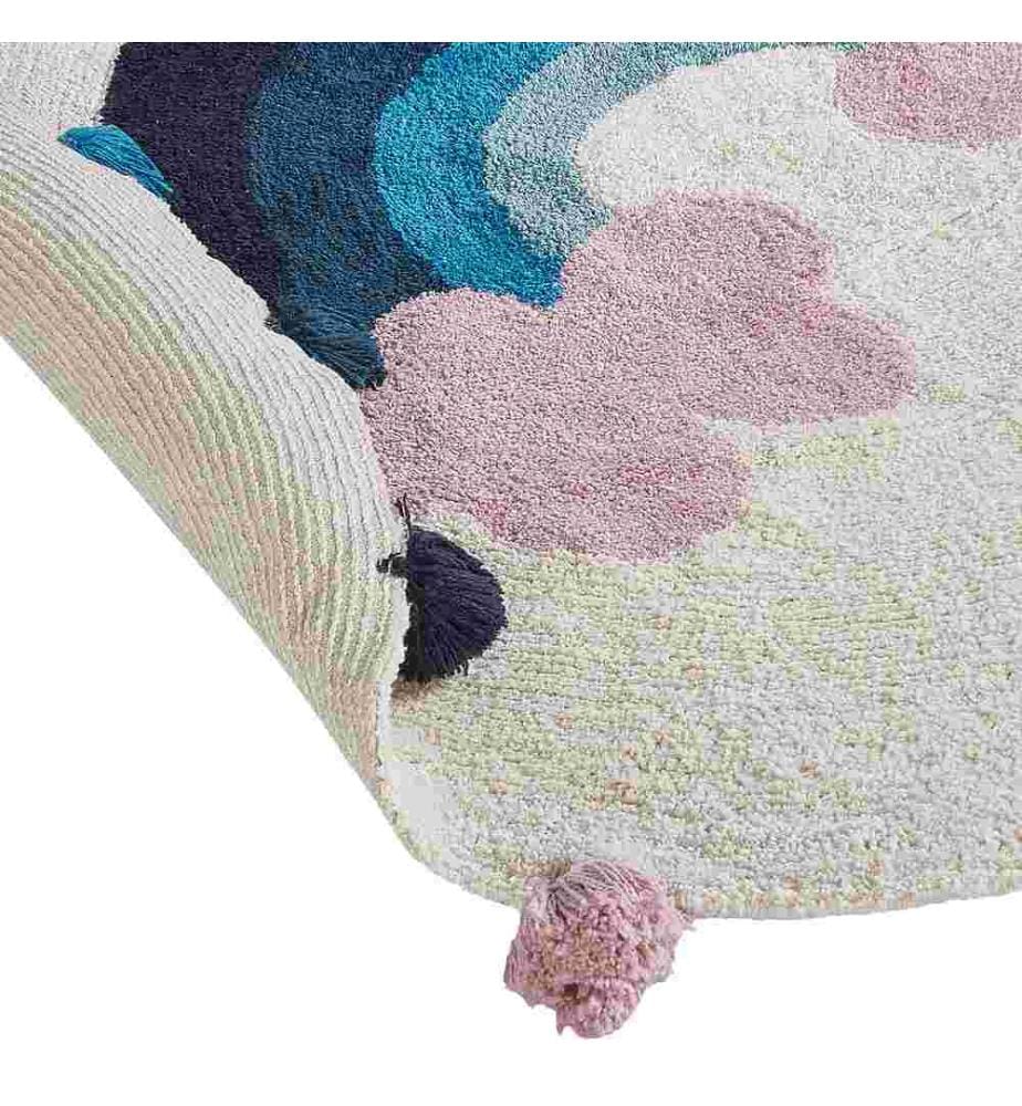 Kinderteppich GORISA Bunt ø 120 cm Baumwolle