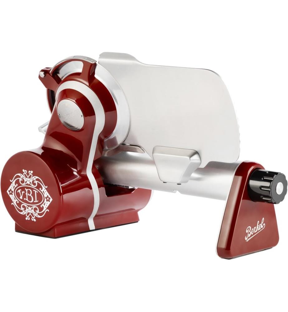 Icon Line 170 Elektrische Aufschnittmaschine mit 17 cm Klinge im modernen Design - Rot