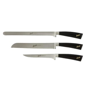 Elegance Schwarz - Set mit 3 Schinken Messer