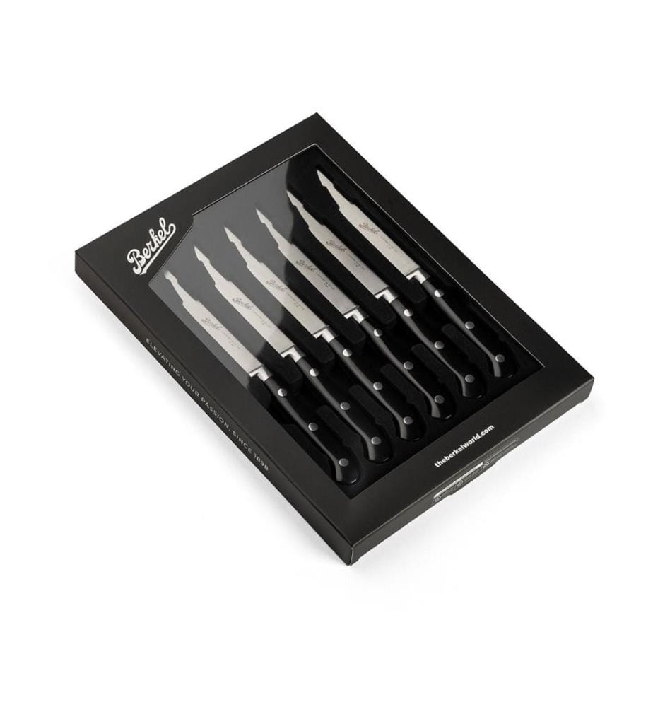Set di 6 Coltelli da Bistecca - Adhoc Nero Lucido