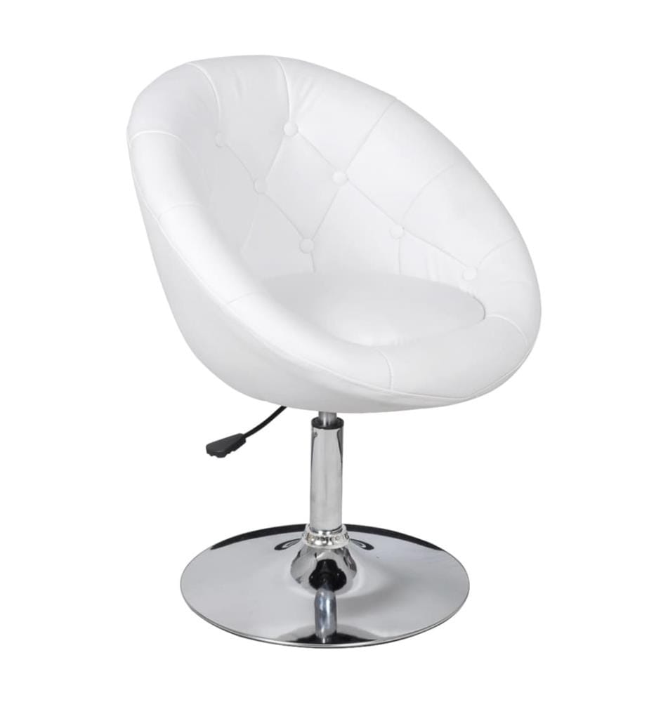Cocktailsessel Weiss Kunstleder