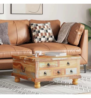 Couchtisch Altholz 70x70x38 cm
