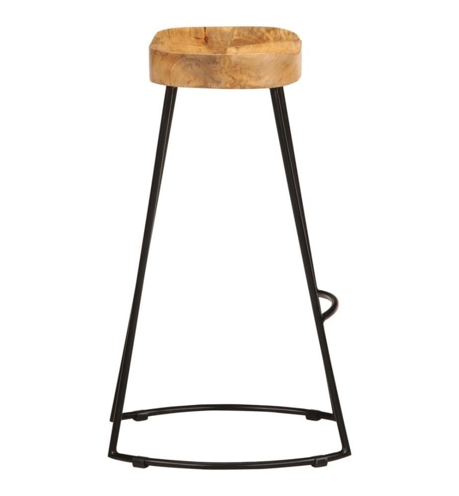 Barhocker 2 Stk. Mango Massivholz
