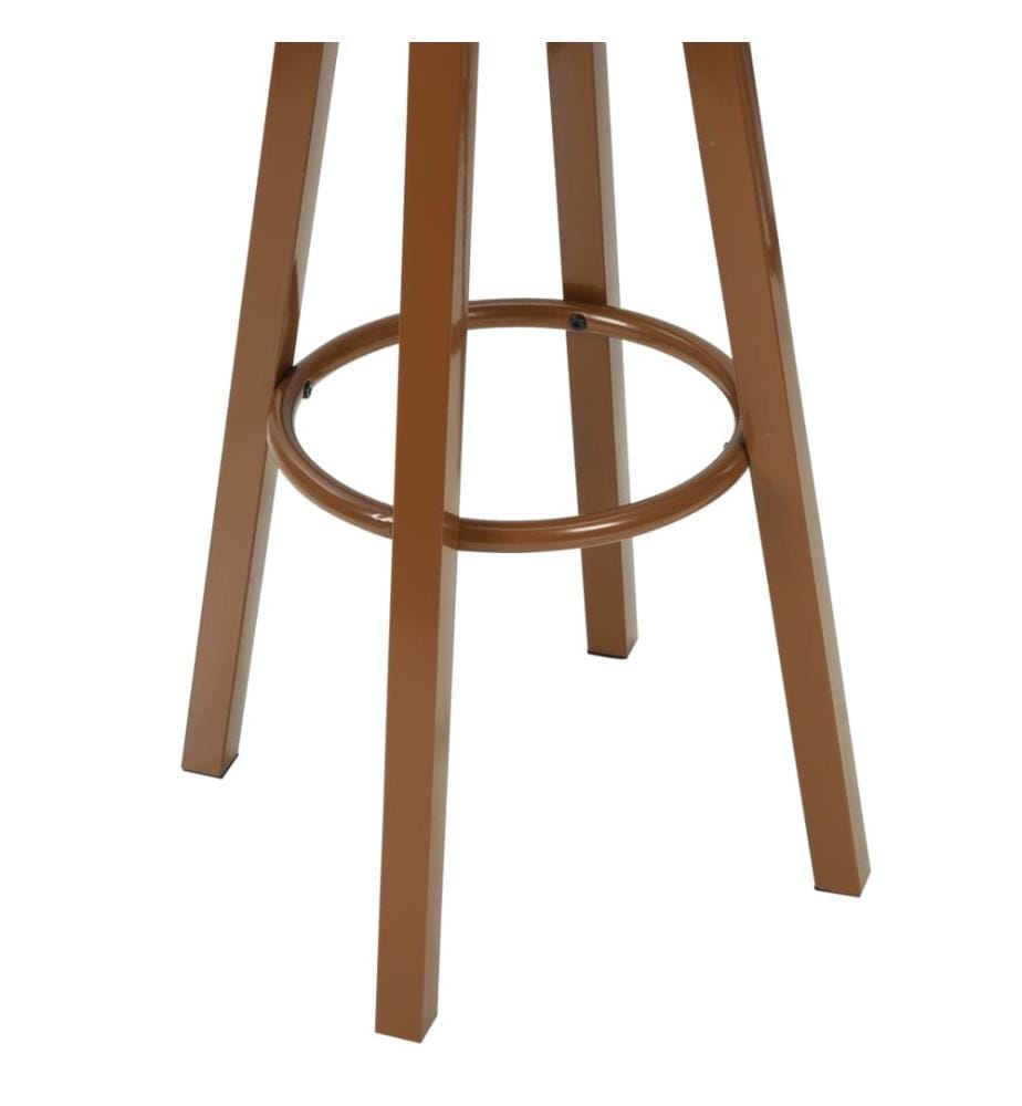 Barhocker 2 Stk. Braun Kunstleder