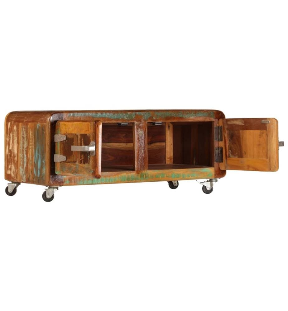 Table basse 85x55x40 cm Bois de récupération massif