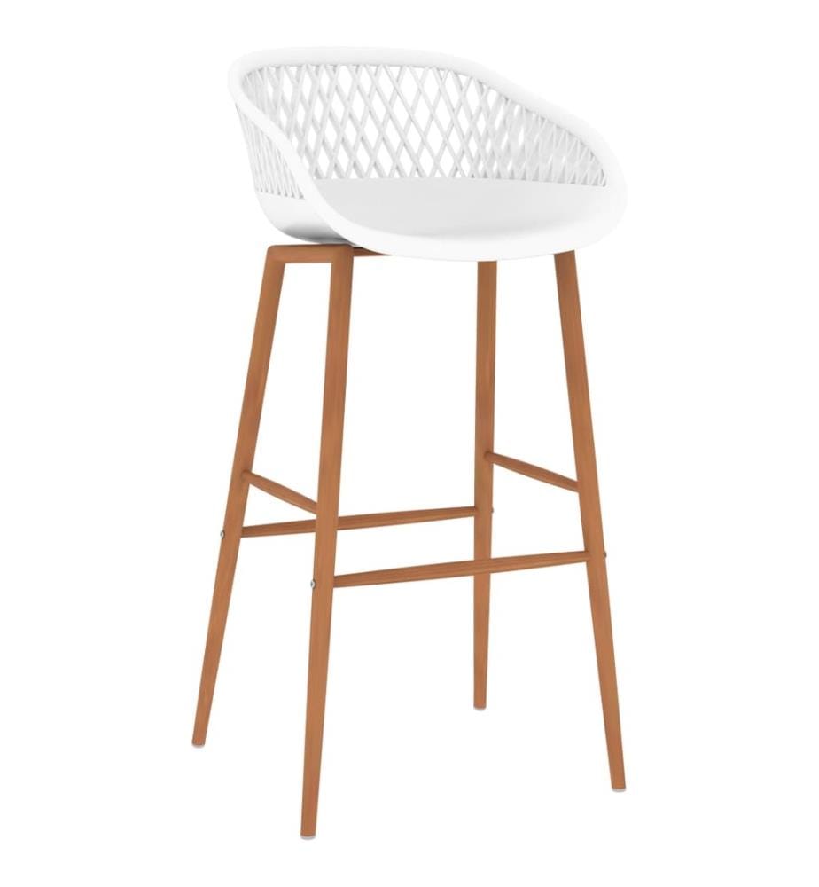 Barhocker 2 Stk. Weiss