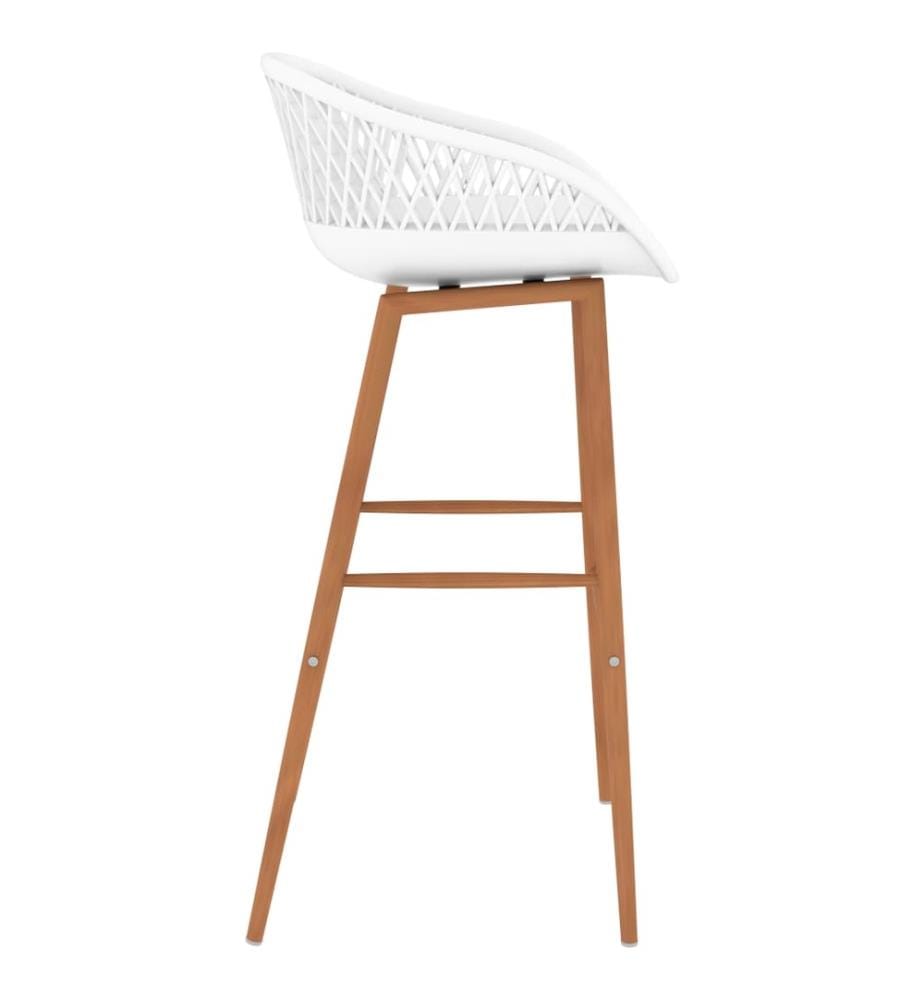 Barhocker 2 Stk. Weiss