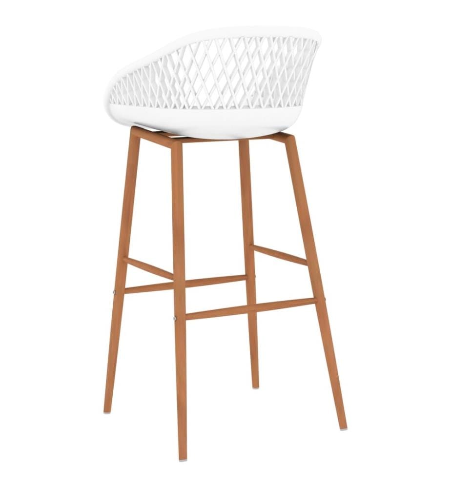 Barhocker 2 Stk. Weiss