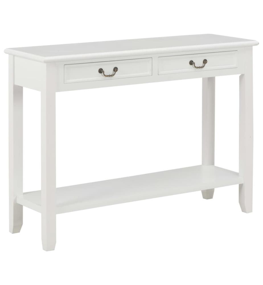 Konsolentisch Weiss 110 x 35 x 80 cm Holz