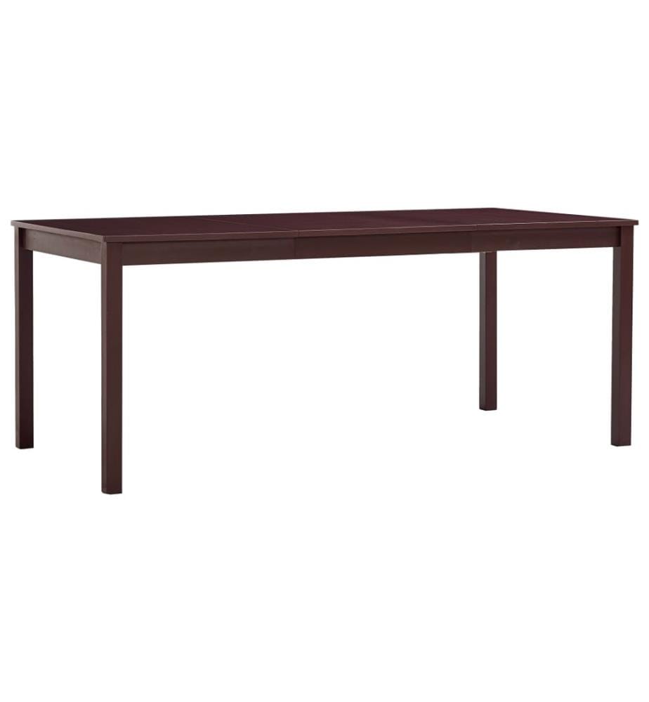 Table à manger Marron foncé 180x90x73 cm Bois de pin