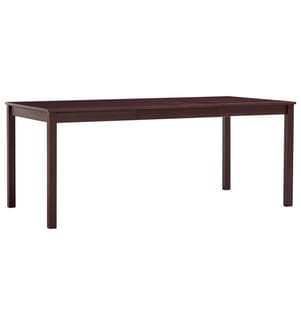 Table à manger Marron foncé 180x90x73 cm Bois de pin