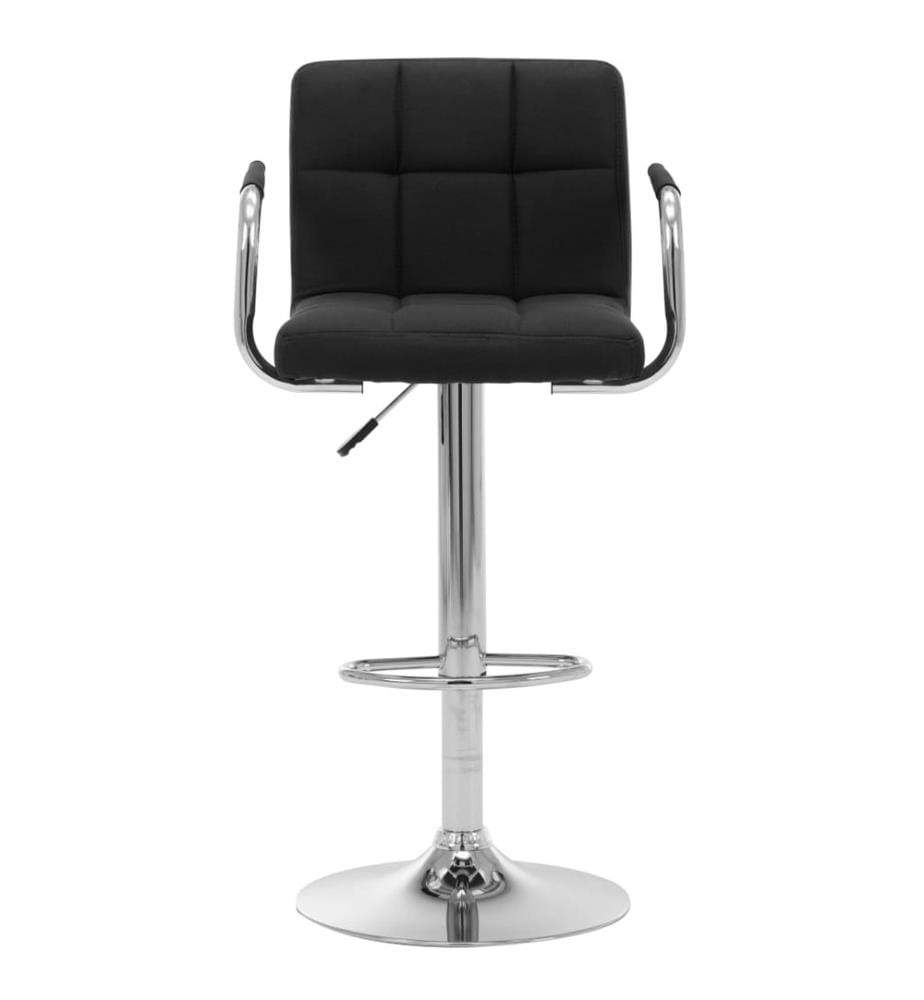 Barhocker Schwarz Stoff