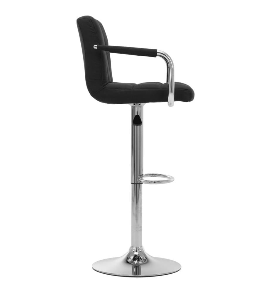 Barhocker Schwarz Stoff