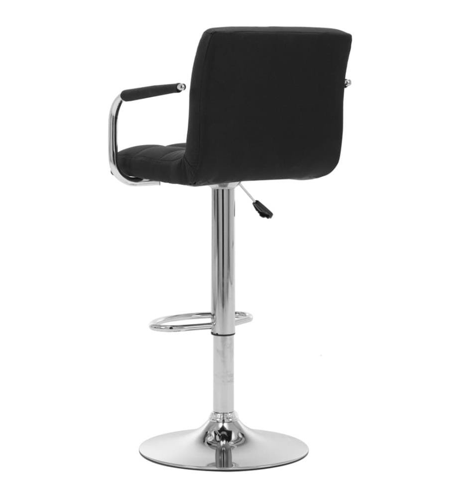 Barhocker Schwarz Stoff
