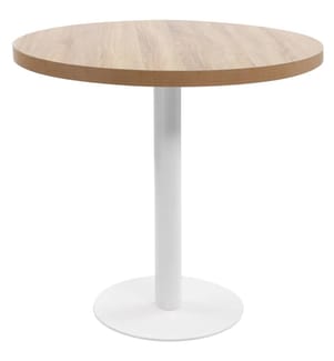 Table de bistro marron clair 80 cm MDF