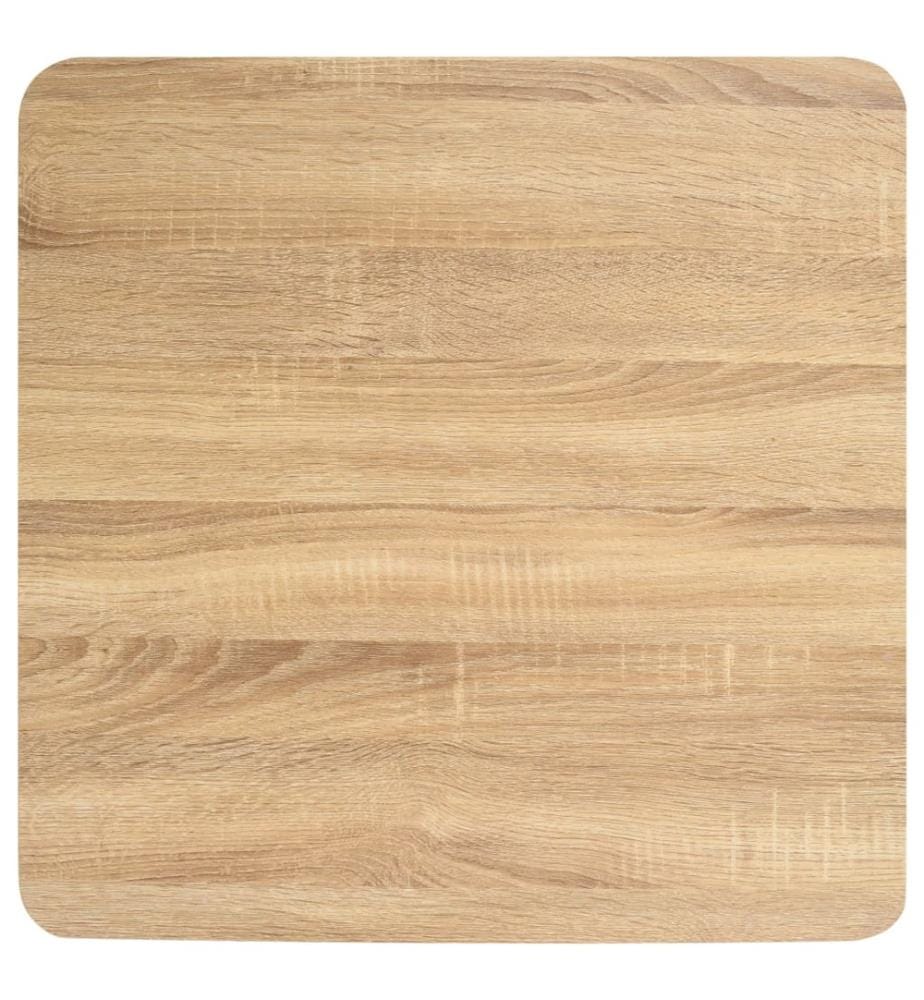 Table de bistro Marron clair 60x60 cm MDF