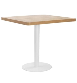 Table de bistro marron clair 80x80 cm MDF