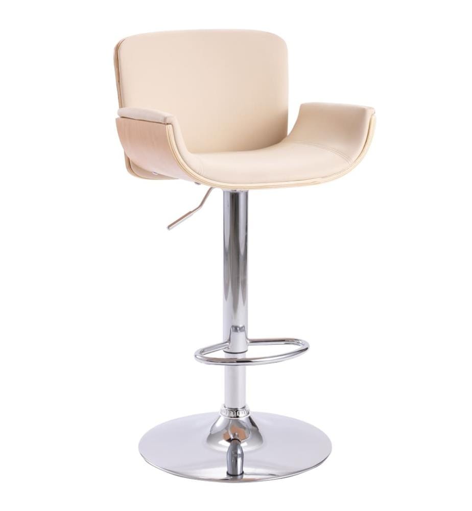 Barhocker Creme Kunstleder