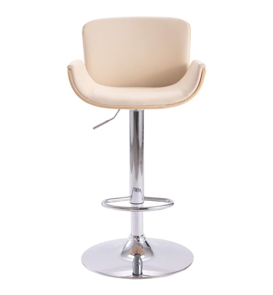 Barhocker Creme Kunstleder