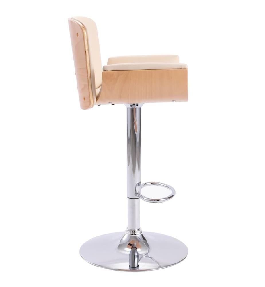 Barhocker Creme Kunstleder