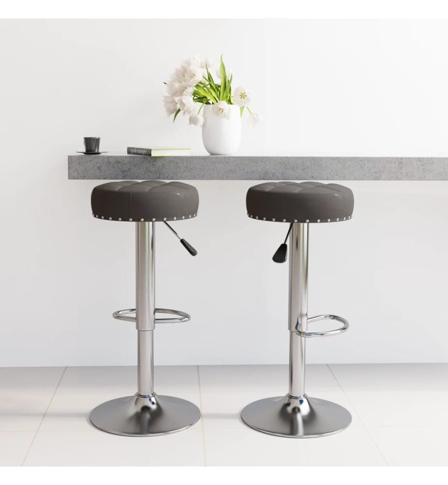 Barhocker 2 Stk. Schwarz Stoff