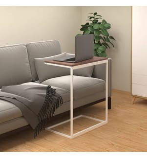 Beistelltisch Weiss 55x35x66 cm Holzwerkstoff