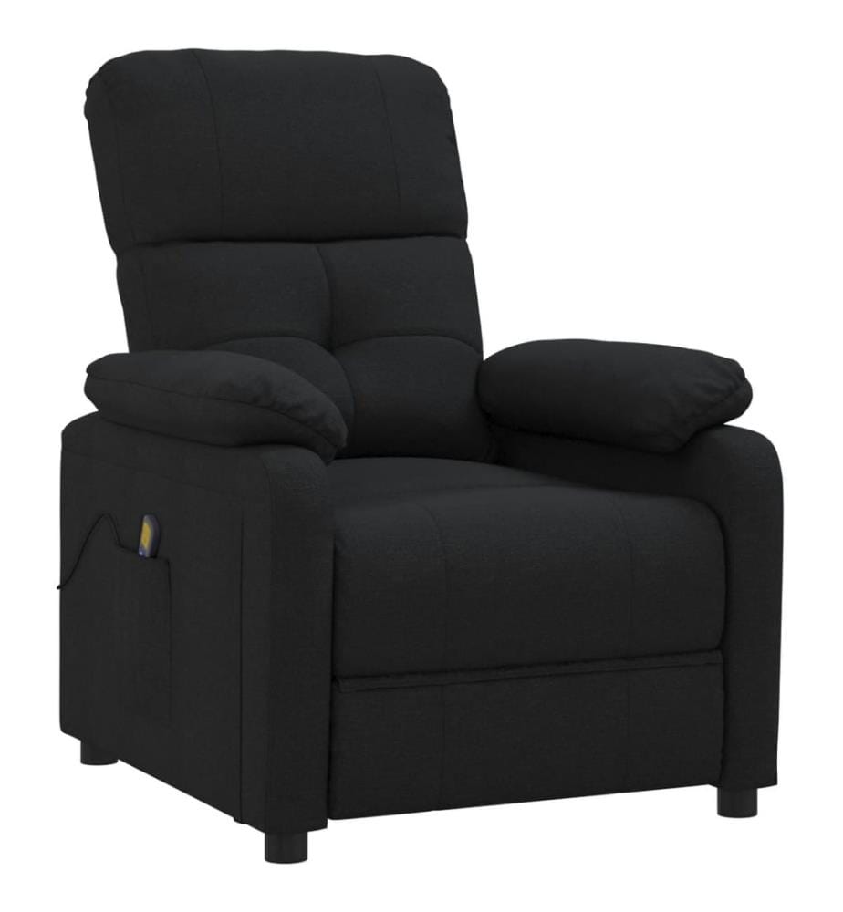 Massagesessel Schwarz Stoff