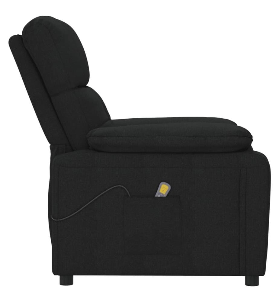 Massagesessel Schwarz Stoff
