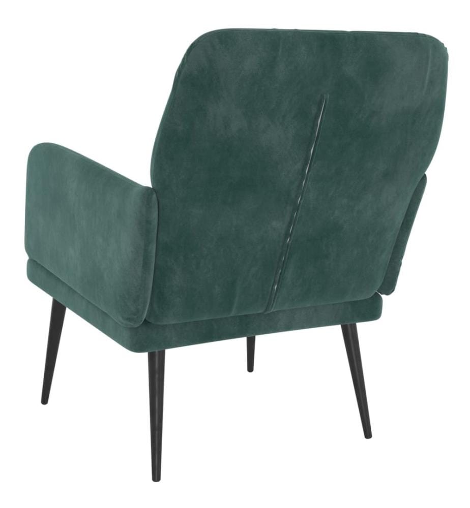 Fauteuil Vert foncé 62x79x79 cm Velours