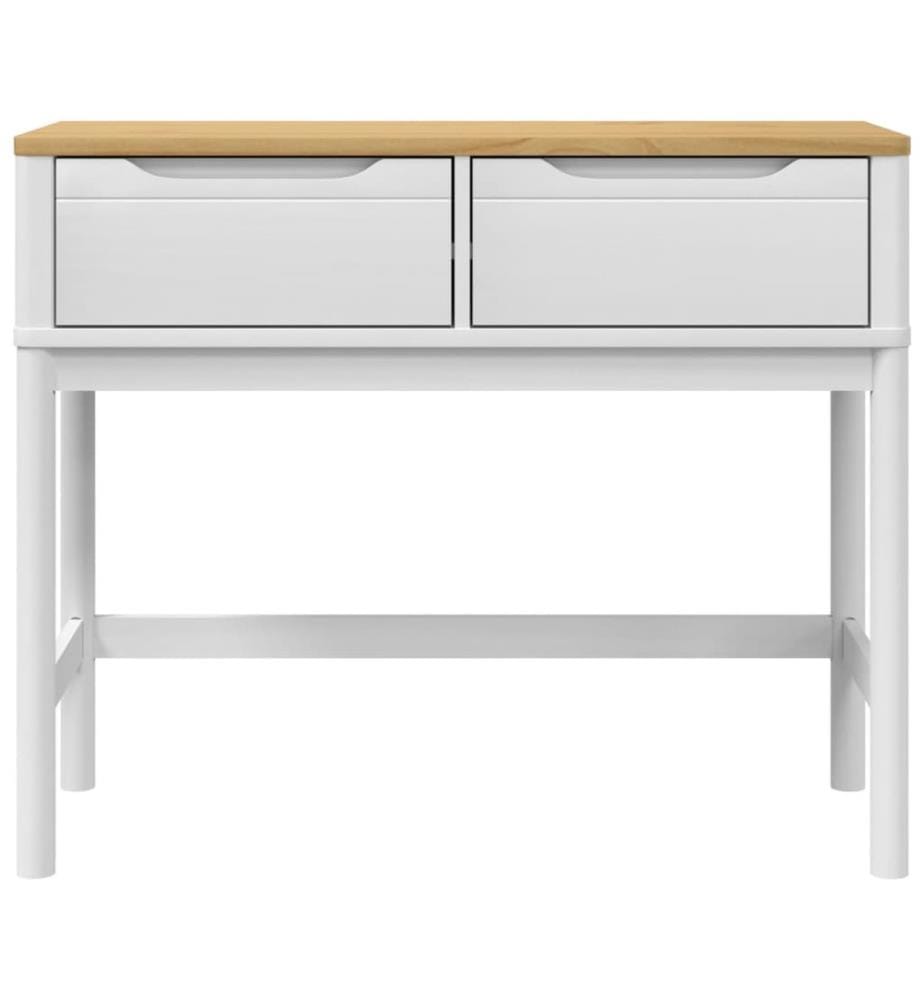 Konsolentisch FLORO Weiss 89,5x36,5x73 cm Massivholz Kiefer