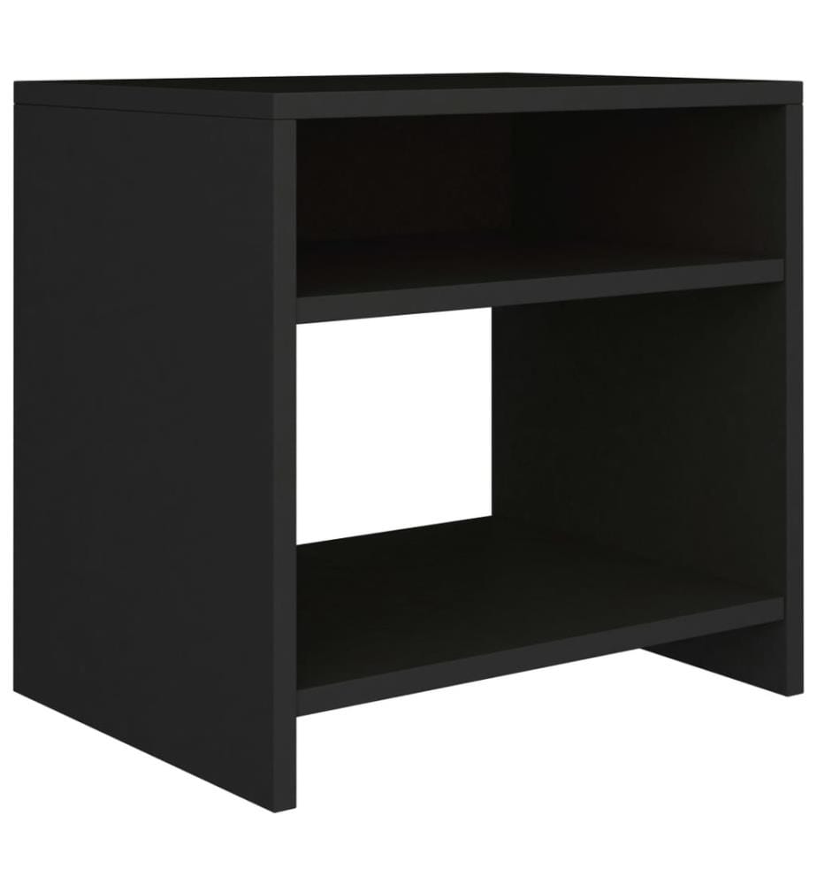 Nachttische 2 Stk. Schwarz 40x30x40 cm Holzwerkstoff