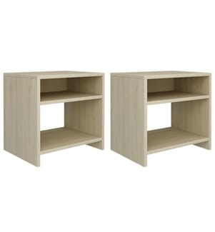 Nachttische 2 Stk. Sonoma Eiche 40x30x40 cm Holzwerkstoff