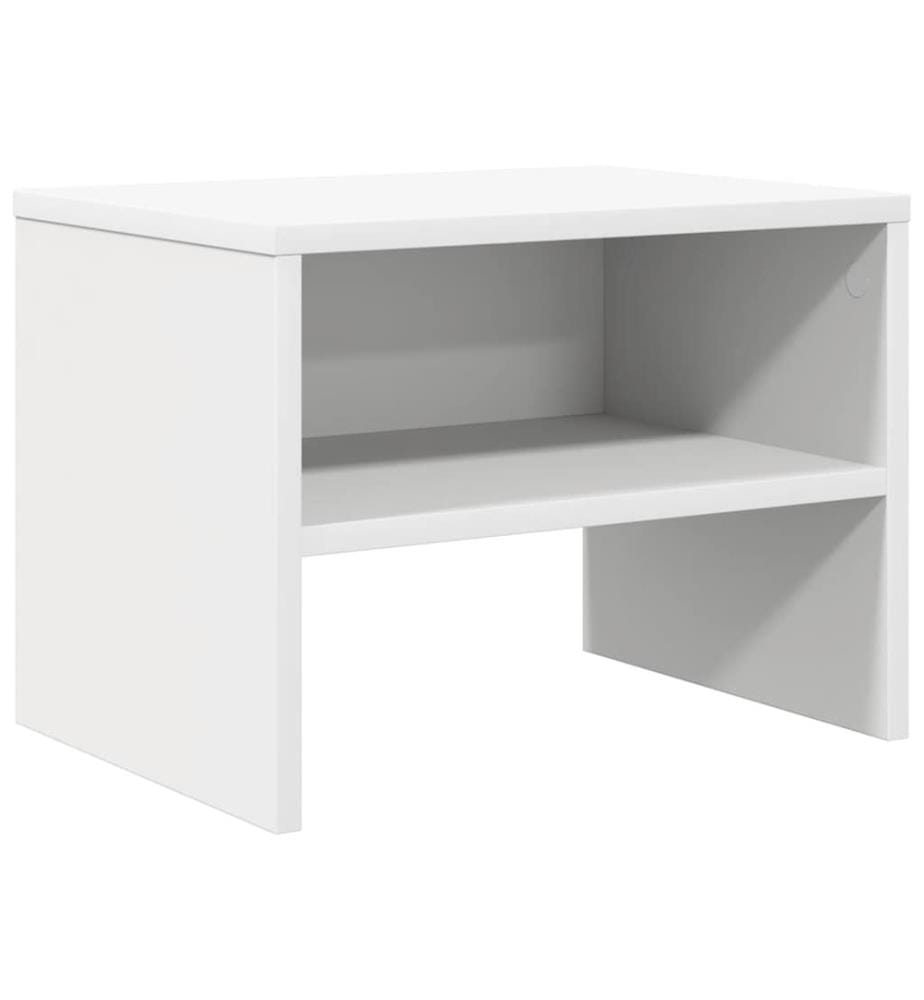 Nachttisch Weiss 40x30x30 cm Holzwerkstoff