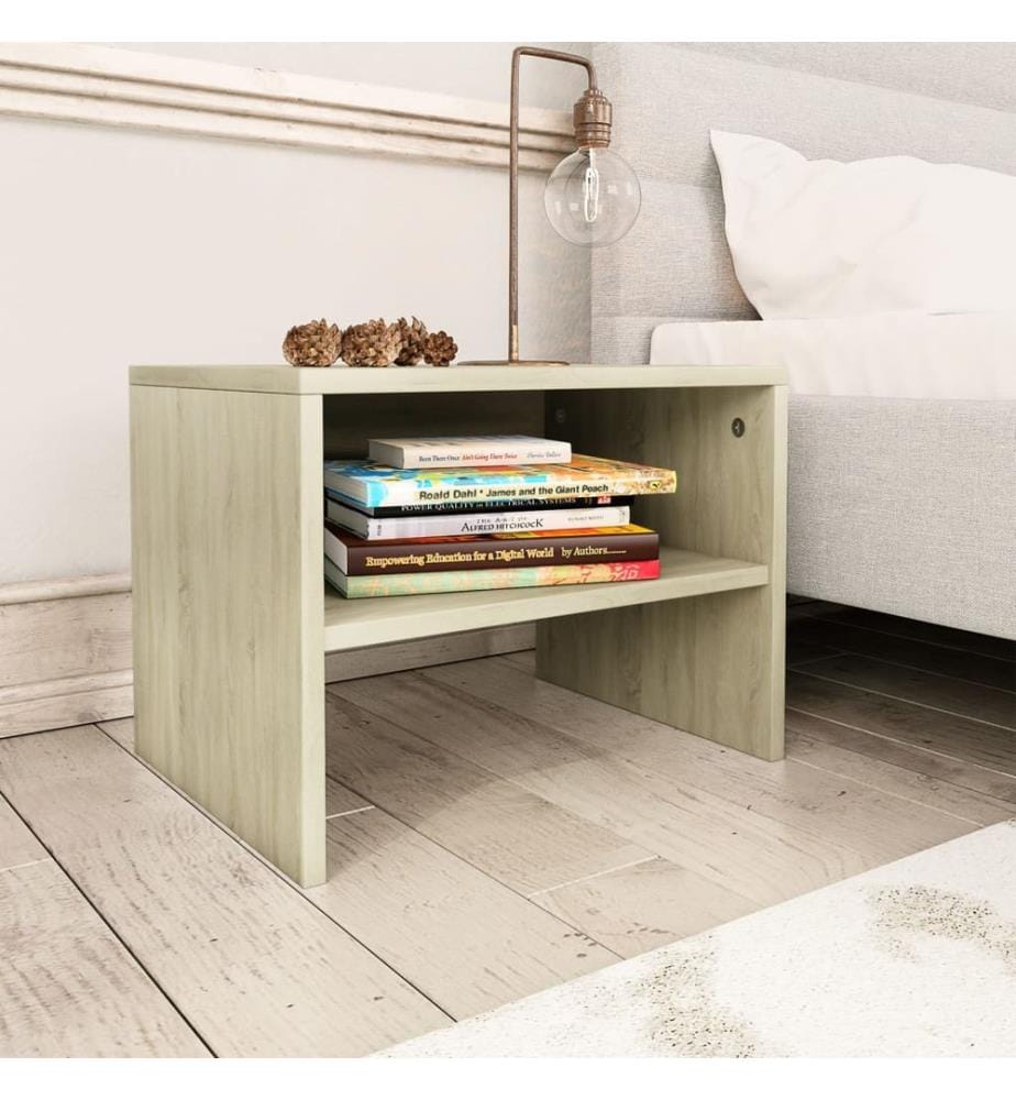 Nachttische 2 Stk. Sonoma-Eiche 40x30x30 cm Holzwerkstoff