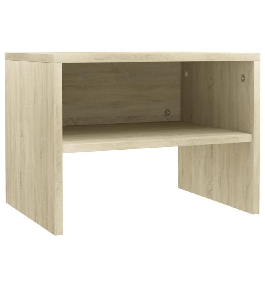 Nachttische 2 Stk. Sonoma-Eiche 40x30x30 cm Holzwerkstoff